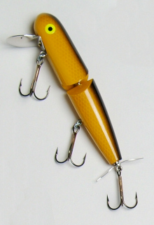 Mouldy's 7 Husky Hawg Wobbler in Black Musky Muskie Fishing Lure